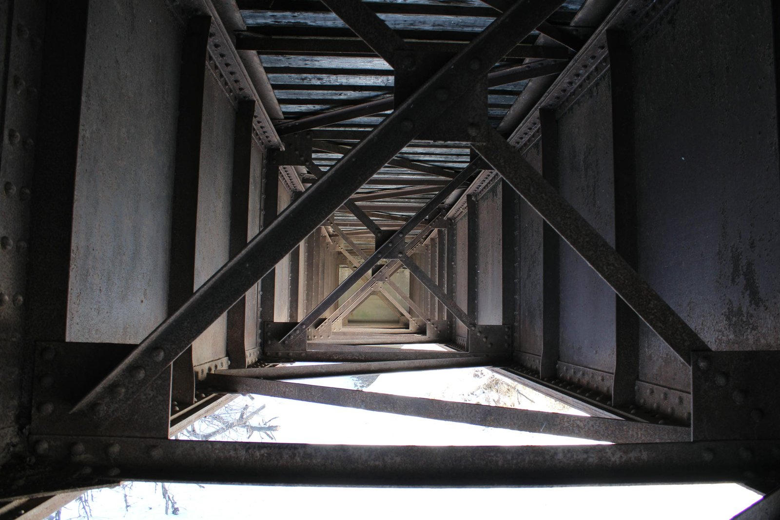 Inside girder